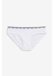 Cotton Rich Logo Knickers 4 Pack Bikini