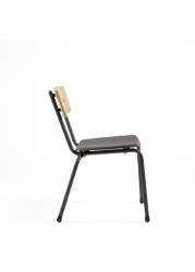 Mica Aluminum & Natural Wicker Dining Armchair Maiori (76.8 x 54 x 77 cm)