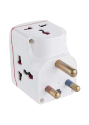 Oshtraco 3-Way Universal Adaptor Plug W/ Individual Switch (15 Amp)