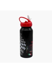 Ferrari Print Water Bottle with Straw