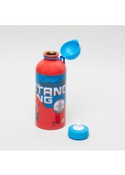 Mustang Print Water Bottle with Cap - 600 ml