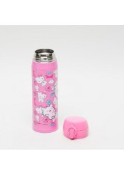 Charmmy Kitty Print Water Bottle with Flip Cap