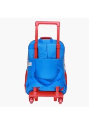 Mustang Printed Trolley Backpack - 18 inches