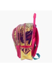 JoJo Siwa Print Trolley Backpack with Zip Closure -16 inches