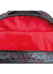 Tandem Printed Backpack with Adjustable Straps and Zip Closure