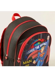 Superman Print 5-Piece Backpack Set - 13 inches