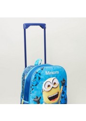 Minions Print 3-Piece Trolley Backpack Set - 16 inches