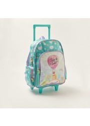 Juniors Printed 16-inch Trolley Backpack with Lunch Bag and Pencil Pouch