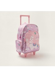 Juniors Llama Print Trolley Backpack with Lunch Bag and Pencil Pouch