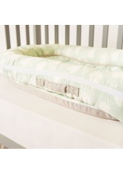 Fancy Fluff Cloud Print Organic Bed in Bed - 27x66 cms