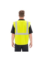 High Vis Polyester Multi Pocket Vest (L/XL)