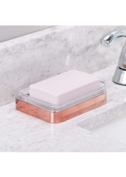 InterDesign Casilla Soap Dish (12 x 9 cm, Rose Gold)