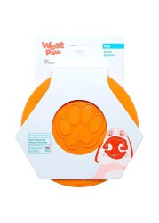 West Paw Zisc Dog Chew Toy Disc (Orange, Large)