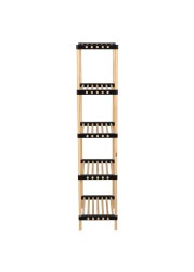 Seowood Bamboo Multi Purpose 5-Tier Modular Rack (28 x 49 x 129.5 cm)