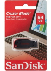 Sandisk Cruzer Blade 64GB USB 2.0 Flash Drive- Sdcz50-064G-B35