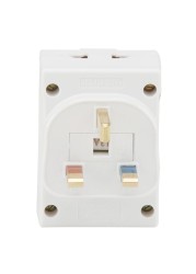 Oshtraco 3-Pin Multisocket (13 A, White)