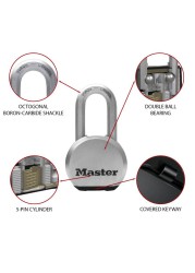 Master Lock Steel Heavy Duty Padlock W/Keys (6.4 x 12 x 3 cm)