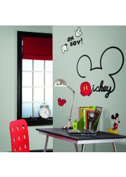 RoomMates Glow, Peel & Stick All About Mickey Giant Wall Decal Set (10 pcs)