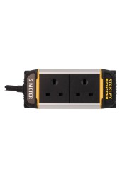 Stanley 2-Socket Power Bar W/Belt Clip (5 m)