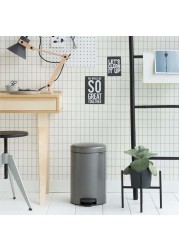 Brabantia NewIcon Pedal Bin (20 L,  46.7 x 29 x 38 cm, Platinum)