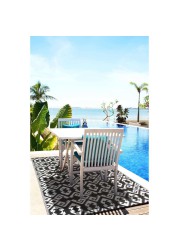 Plastic Geometric Outdoor Rug (120 x 180 cm)