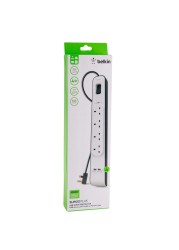 Belkin 4-Outlet Surge Protection Strip with USB & Power Cord (2 m)