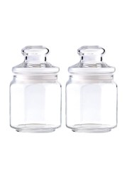 Ocean Glass Pop Jar Set (500 ml, 2 Pc.)