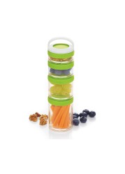 KitchenCraft Healthy Eating Stacking Food Container Set (Set of 3)