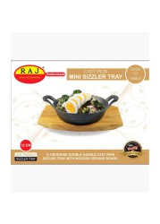 Raj Mini Round Dual Handle Sizzler Tray (12 cm)