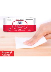 Cool & Cool Disinfectant Anti Bacterial Wipes (40 Wipes)