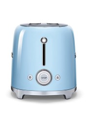 SMEG TSF01PBUK Stainless Steel 2-Slice Retro Toaster (950 W, Pastel Blue)