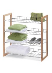 Honey-Can-Do 4-Tier Wood & Metal Storage Shelf