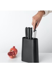 Brabantia Tasty+ Knife Block Plus Knives (8.9 x 18.9 x 33.5 cm)