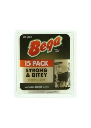 Bega Strong and Bitey Vintage Natural Cheese Slices 250g