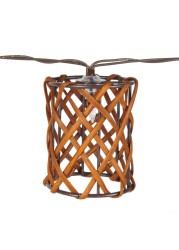 LED Stringed Square Rattan Lantern (10 W)