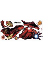 RoomMates Iron Man With Glow Wall Decal (59.9 x 130.04 cm)