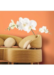 RoomMates Orchid Giant Wall Decals (White)