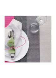 KitchenCraft Woven Stripes Placemat (30 x 45 cm, Gray)