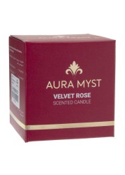 Aura Myst Glass Jar Candle W/Lid (128 g, Velvet Rose)