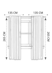 Triangle HDPE Shade Sail Backyard (650 x 650 x 650 cm)