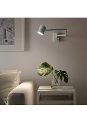 NYMÅNE Wall lamp w swing arm, wired-in