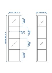 DETOLF Glass-door cabinet