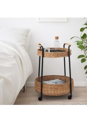 LUBBAN Trolley table with storage