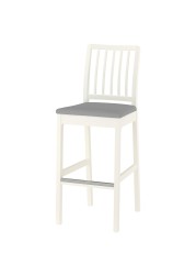 EKEDALEN Bar stool with backrest