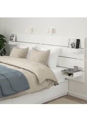 NORDLI Bed frame w storage and headboard