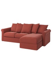 GRÖNLID 3-seat sofa with chaise longue