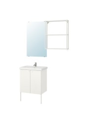 ENHET / TVÄLLEN Bathroom furniture, set of 11