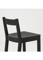 NORDVIKEN Bar stool with backrest