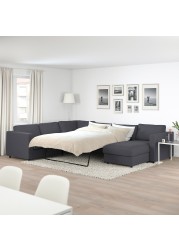 VIMLE Crnr sofa-bed, 5-seat w chaise lng