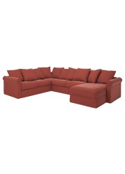 GRÖNLID Cvr crnr sofa-bed 5-seat w chs lng